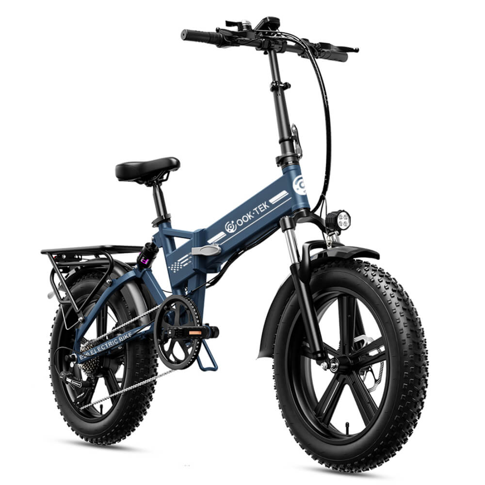 OOK-TEK Hopfällbar El-Cykel  250W 48V 15Ah | 20" Fatire  ElCykel 25km/h 80km Räckvidd Scootly