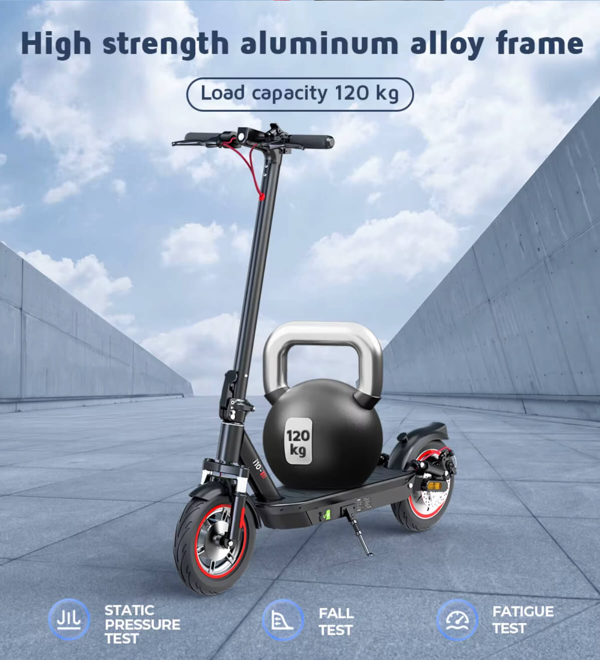 iScooter i10 ElScooter 25km/h - 650W 36V 15Ah 40km Räckvidd Scootly