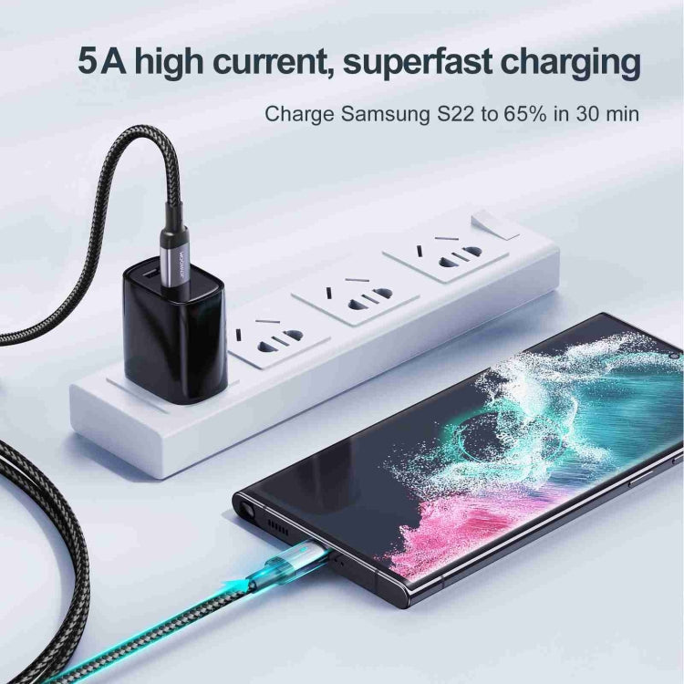 JOYROOM USB-C till USB-C Kabel 100W PD – Snabbladdning & Dataöverföring (1,2 m) Joyroom