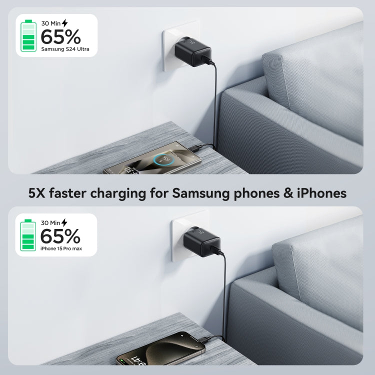 JOYROOM 25W USB-C Väggladdare PD & PPS – Snabbladdare för iPhone & Samsung Scootly