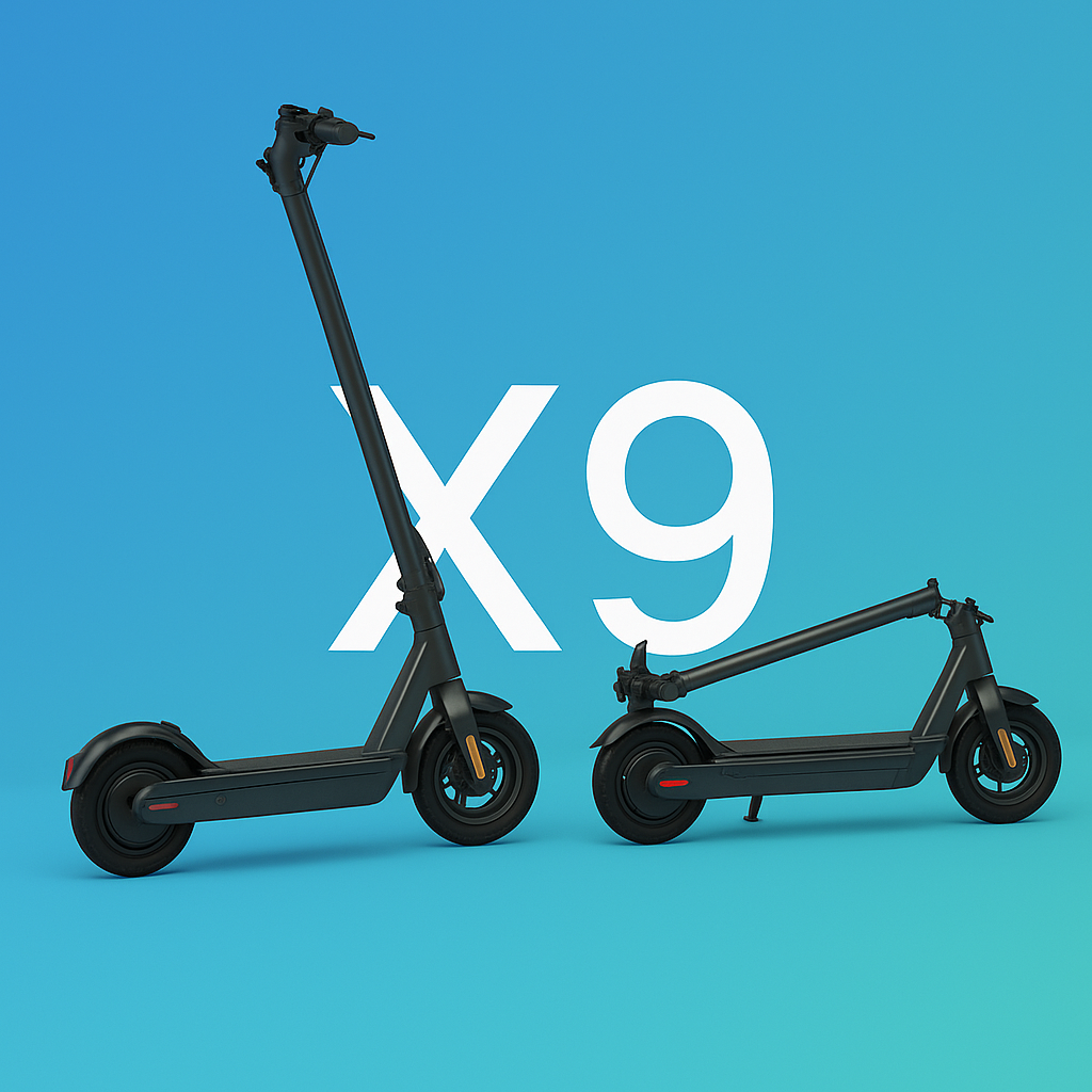 El Scooter Kixin X9 40km/h Räckvidd upp till 100km Scootly