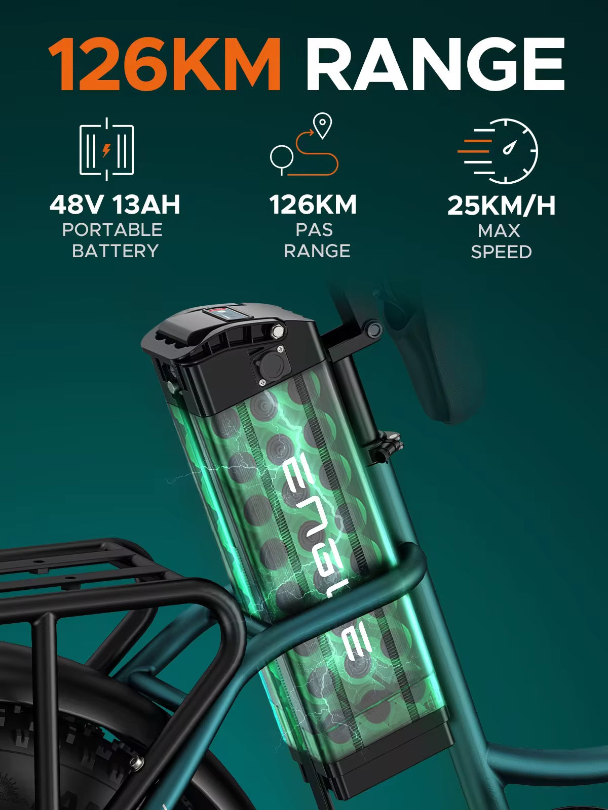 ENGWE L20 (EU) Elcykel 250W – 48V 13Ah, 75Nm, upp till 126 km räckvidd Scootly