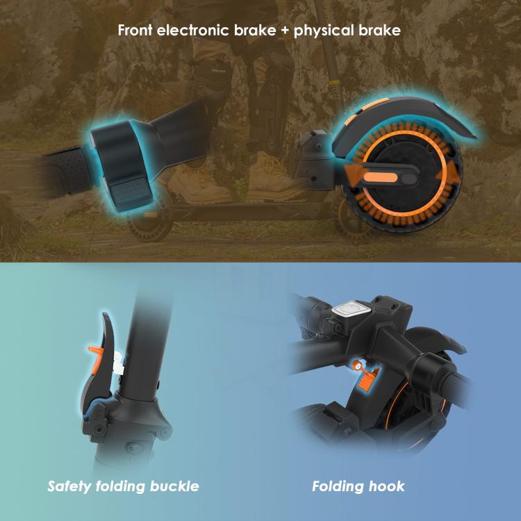 KuKirin S1 Max Elscooter – 350W, 25 km/h, 10.4Ah, 8” Punkteringsfria Däck Kukurin