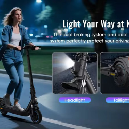 OOK-TEKs  D8 Max 2026 – Kompakt elscooter city elsparkcykel dämpare 25 km/h, 30 km räckvidd (Kopia) Scootly