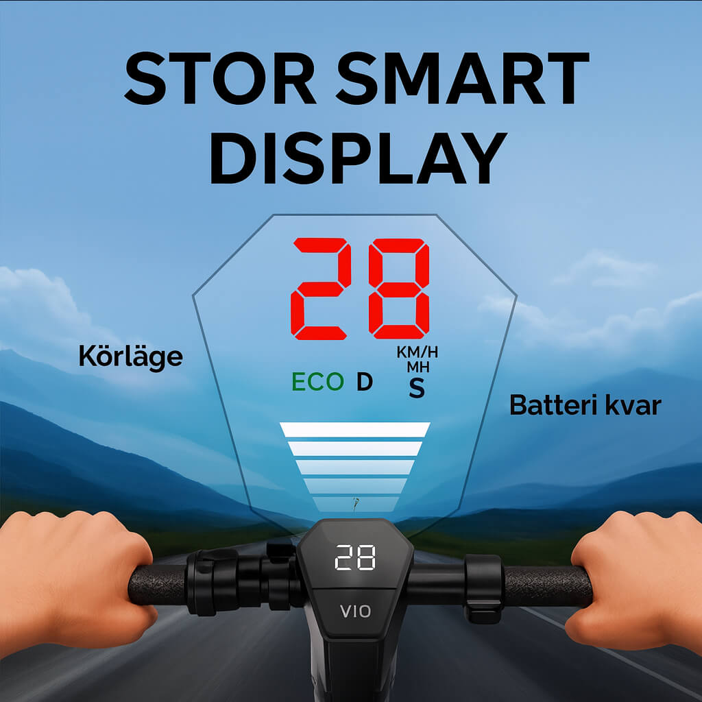 V10 El-Scooter 500W – 10.5Ah 36V Testvinnare 2025 hos TestProffs Scootly