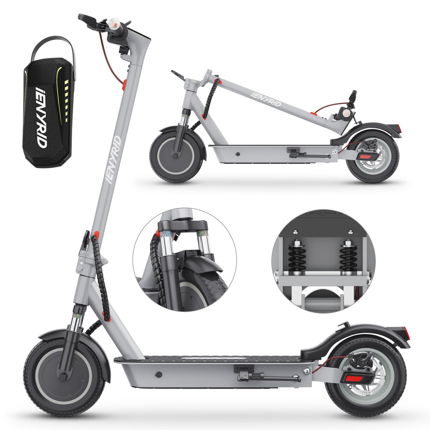 iENYRID M1 Elscooter med App – 10” Honeycomb, 36V 12,5Ah, 25 km/h (Vuxen) Scootly