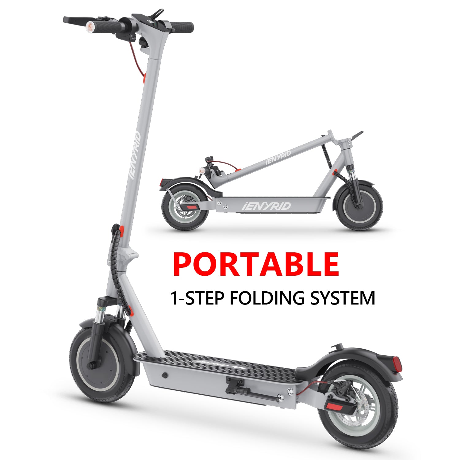 iENYRID M1 Elscooter med App – 10” Honeycomb, 36V 12,5Ah, 25 km/h (Vuxen) Scootly