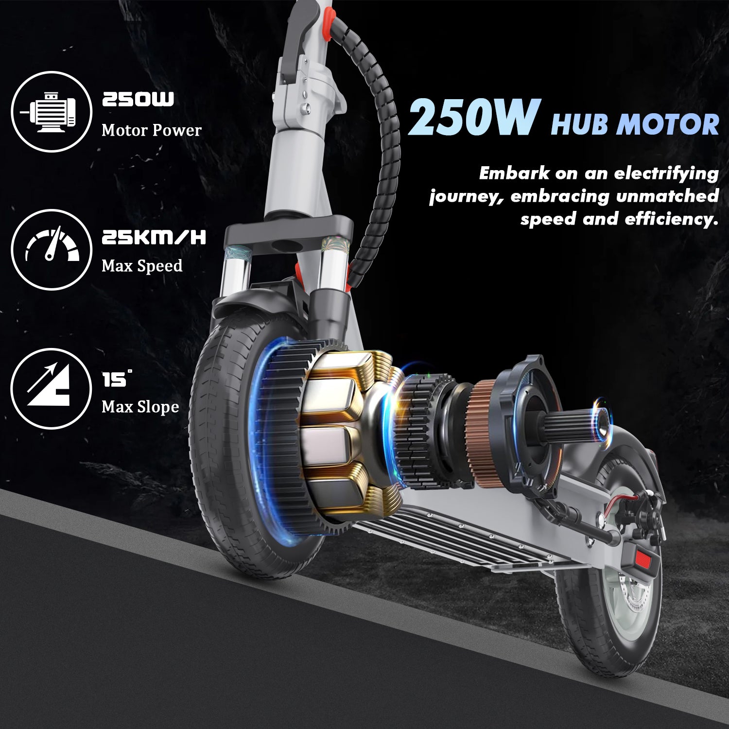 iENYRID M1 Elscooter med App – 10” Honeycomb, 36V 12,5Ah, 25 km/h (Vuxen) Scootly