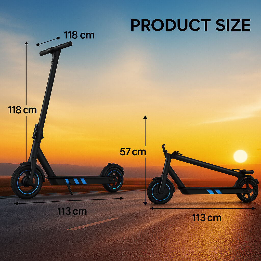 V10 El-Scooter 500W – 10.5Ah 36V Testvinnare 2025 hos TestProffs Scootly